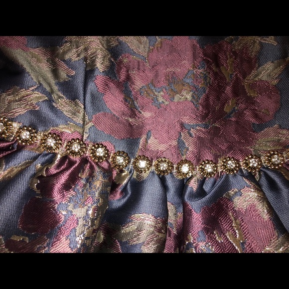 Badgley Mischka Floral Jacquard-Girls size 10 - Picture 4 of 5